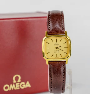 [Near Mint W/box ] OMEGA De Ville - Women's Quartz Watch Gold Plated Swiss #1863 - Picture 1 of 20