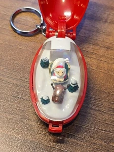 Vintage Takara Pocket Critter Schlüsselanhänger Schlüsselring Frohe Weihnachten 1993 - Bild 1 von 5
