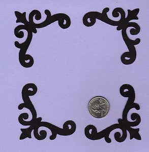 Corner Die Cuts, Photo Corner Die Cuts,  4 each - Scrapbooking, Greeting Card - Picture 1 of 1