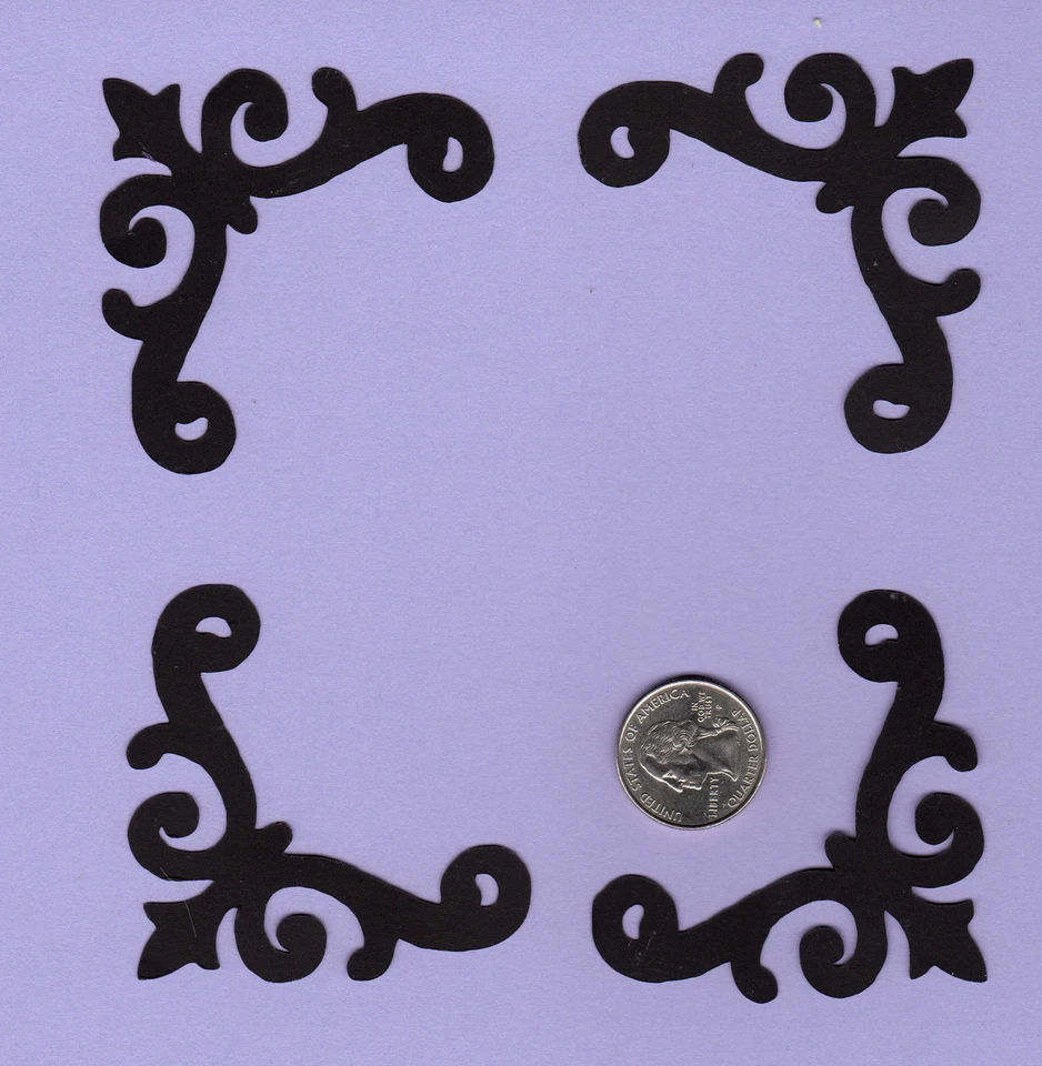 Cortes de canto, foto cortes de canto, 4 cada - Scrapbooking, cartão - Imagem 1 de 1