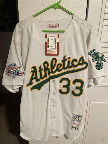 JOSE CANSECO 1989 WS Mitchell & Ness Cooperstown Authentic Jersey NWT;$300 TAG🔥 Cover