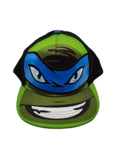 Nickelodeon TEENAGE MUTANT NINJA TURTLE Leonardo Kids Mask Hat/CAP Snapback- NEW - Picture 1 of 7
