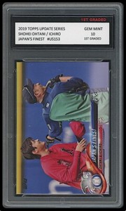 SHOHEI OHTANI / ICHIRO 2018 TOPPS UPDATE 1ST GRADED 10 ROOKIE CARD JAPANS FINEST
