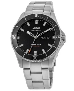 New Mido Ocean Star 200 Black Dial Steel Men's Watch M026.430.11.051.00 - Picture 1 of 4
