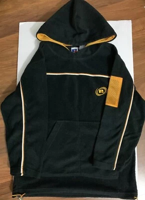 Boy's Russell Athletic Hoodie Fleece Lined PullOver Jacket Size M(10-12) Black - Image 1 of 4