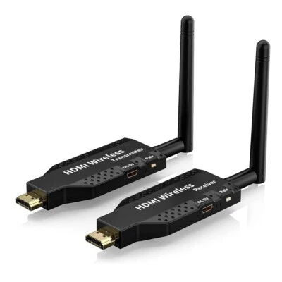 Wireless HDMI Extender Video Transmitter Receiver Screen Mirroring 1080P HD GL - Image 1 of 4