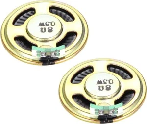 2pcs Speaker 40mm Dia 8 Ohm 0.5W Small Mini Audio Magnetic Arduino - Picture 1 of 5