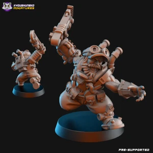 Dwarf Miner Scout, Wargames Sci-Fi Proxy Warrior Dwarf Rifle Fighter Miniature - Picture 1 of 1