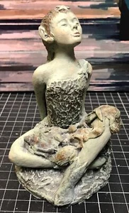 Vintage The Tintagel Fairies Sculpture by Sonjia Tremain Girl Fairy - Picture 1 of 4