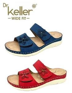 DR KELLER SANDALIAS DE CUÑA BAJA PARA MUJER DAMAS ANCHO E FIT VERANO ZAPATOS DE VESTIR TALLA - Imagen 1 de 3