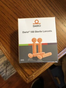 Dario 100 Sterile Lancets For Blood Glucose Measurements - Expiration Nov. 2025 - Picture 1 of 3