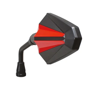 Coppia specchi specchietti moto omologato Chaft Glory rosso mirror universali - Picture 1 of 2