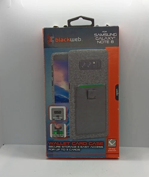 Blackweb Wallet Card Case for Samsung Galaxy Note 8
