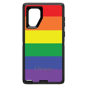OtterBox Defender for Galaxy Note (Choose Model) Rainbow Stripes Gay Pride - Picture 1 of 11