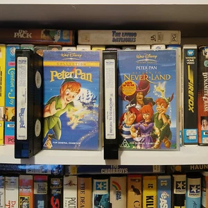 2x Peter Pan Collection Return to Never Land Neverland VHS Set- Walt Disney - Picture 1 of 3