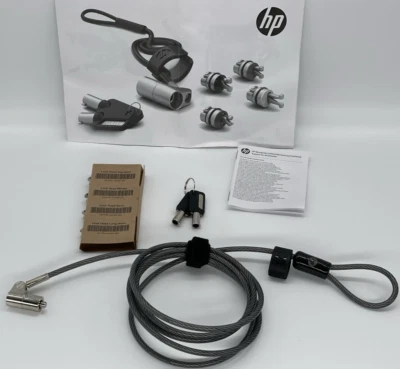 HP Sure Key Kabelschloss 1,83 m Schlüssel mit austauschbaren Verriegelungsköpfen - Bild 1 von 2
