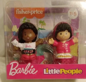 Pizza Barbie Fisher Price Little People fiesta 2 piezas niñas con gatito - Imagen 1 de 1