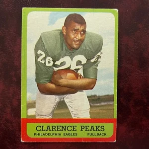Juego Topps 1963 Clarence Peaks raro SP #113 PHILADELPHIA EAGLES - EN MUY BUENA CONDICIÓN-EX - Imagen 1 de 2