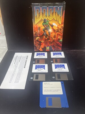 Doom (PC, 1993) Registered v1.1 with Box, Add...