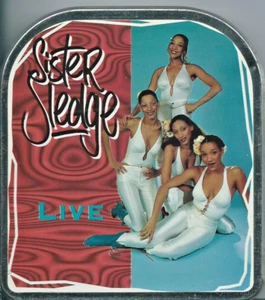 SISTER SLEDGE "LIVE" MEGA RARE 1994 GERMAN IMPORT CD ALBUM IN TIN BOX LIKE NEW - Picture 1 of 2
