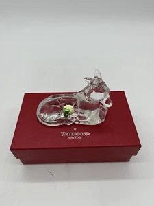 Waterford Crystal Nativity Collection- Donkey Resting - With Box & Sleeve - - Picture 1 of 9