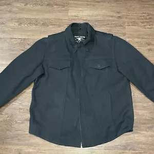 First MFG Co Heavy Hitter Motorcycle Jacket 20oz. Black Raw Canvas Size XL - Picture 1 of 13