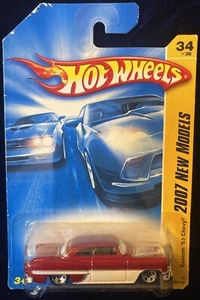 2007 Hot Wheels 1:64 2007 New Models 34/36 Custom '53 Chevy Red/White - Picture 1 of 6