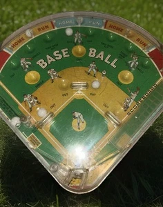 Vintage Marx Baseball Bagatelle 1964 Blechspiel 11” x 11” Top Zustand - Bild 1 von 7