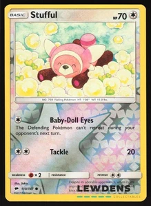 Stufful - 110/147 - Common Reverse Holo - Burning Shadows - Pokemon Card - Bild 1 von 2