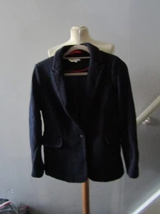 Women's Boden Petite Navy Blue tailored Blazer Jacket UK Size 12 - Picture 1 of 2