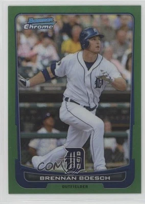 2012 Bowman Chrome Rack Pack Green Refractor Brennan Boesch #212 - Image 1 of 2
