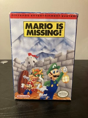 Mario Is Missing! NES Nintendo 1991 Oval SOQ Authentic Tested & Working - Image 1 of 4
