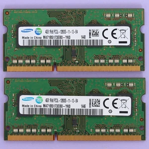 8GB DDR3 RAM (2x 4GB) PC3L-12800S 1600Mhz Samsung 1.35V SoDimm Laptop NoteBook - Picture 1 of 2