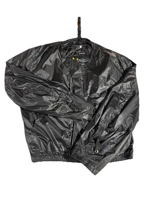 Xelement Jacket Men L Black Full Zip Nylon Zip-Out Liner Motorcycle Waterproof - Image 1 of 4