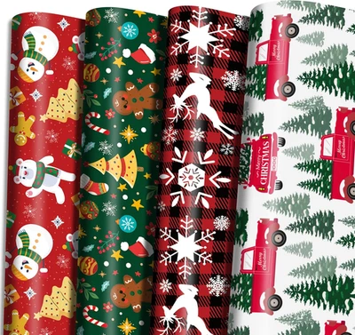 Christmas Wrapping Paper - Jumbo Sheets - Christmas Decorations | CHRISTMAS Gift - Image 1 of 4