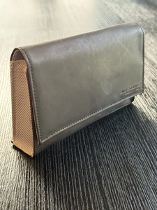 Bolsa de viaje vacía AIR FRANCE con bolsillos marrón metálico cierre a presión - Imagen 1 de 6