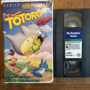 MY NEIGHBOR TOTORO ANIME VHS VIDEO, STUDIO GHIBLI FAMILY FEATURE, CLAMSHELL - Picture 1 of 4