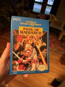 Advanced Dungeons & Dragons Pool of Radiance Nintendo Nes Complete CIB Great - Picture 1 of 13