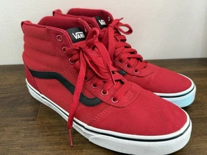 Vans Sk8 Hi Top Red Black White Men's Size 10 EXCELLENT CONDITION - Picture 1 of 6