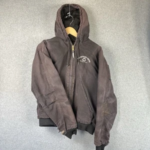 Berne Heritage Duck Canvas Hooded Thrashed Medium Faded Black HJ51 Quilt Lined - Bild 1 von 11