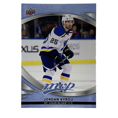 2023-24 Upper Deck MVP Hockey  Card #193 Jordan Kyrou - St. Louis Blues - Image 1 of 2