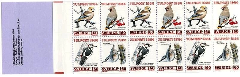 Sweden 1984 Birds - Christmas MNH booklet - Image 1 of 1