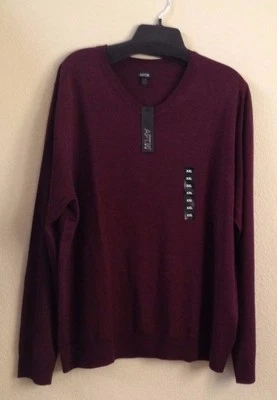 NOVO Suéter Masculino Apt 9, Tamanho XXL, Marrom, Decote V, MSRP $56 - Imagem 1 de 4