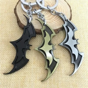 Batman SuperHero Metal keyring Keychain Key Ring Key Chain Super Hero 3 Colors - Picture 1 of 11