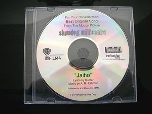 SLUMDOG MILLIONAIRE MOVIE CD A.R. RAHMAN FYC BEST ORIGINAL SONG "JAIHO" - Picture 1 of 1