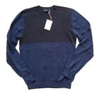 PAUL SMITH JUMPER Sweater Mens M Blue Black Wool Blend BNWT Rrp £159