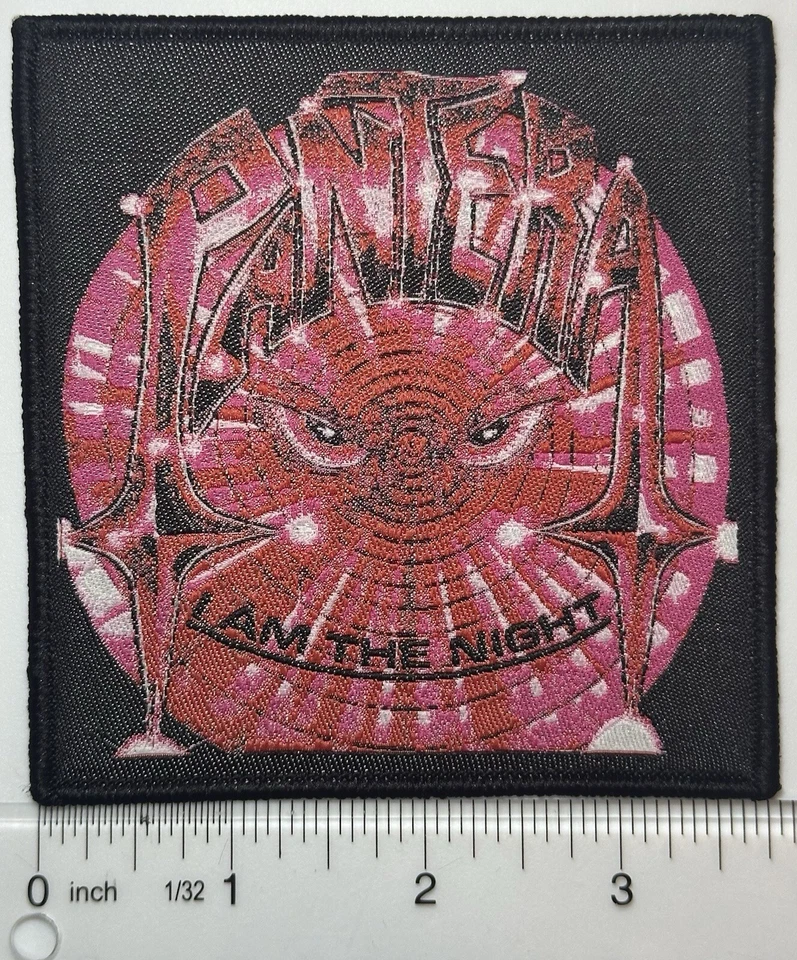 Pantera I Am The Night Black Border Woven Patch  - Image 1 of 1