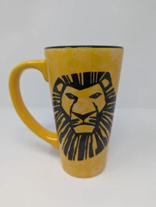 Disney The Lion King Broadway Musical Tall Yellow Mug 6.25" Coffee Cup - Picture 1 of 4
