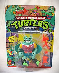 1990 TMNT Actionfigur - Ray Fillet - MOC Unpunched - The Fist-Fighting Fish! - Bild 1 von 9
