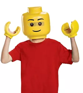 Lego Iconic Mask and Hands Costume Accessory Child Size Halloween - Picture 1 of 2